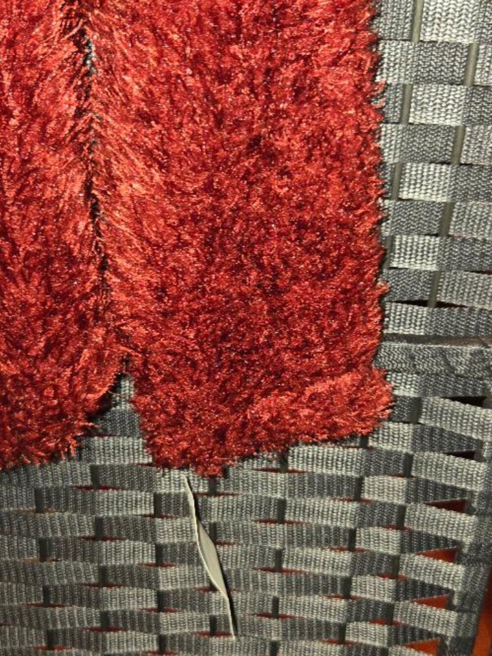Skye's The Limit Red Eyelash Fuzzy Knit Sweater - Picture 4 of 7